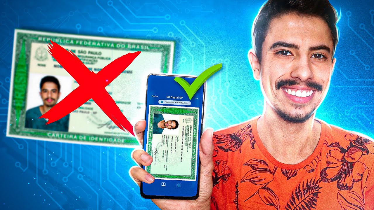 Como BAIXAR O RG DIGITAL no seu CELULAR! (Android ou iPhone)