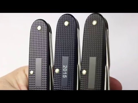 Victorinox Alox Pioneer - Dark Gray vs. Black vs. 2015 LE Steel Blue