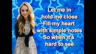 Sabrina Carpenter - We&#39;ll be the stars (lyrics)