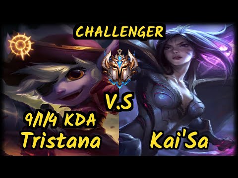CGA Cody Sun (TRISTANA) vs KAI'SA - 9/1/4 KDA BOTTOM ADC CHALLENGER GAMEPLAY - NA