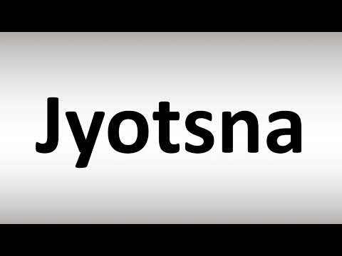 How to Pronounce Jyotsna