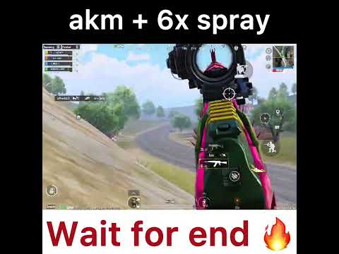 op gameplay 🔥 akm + 6x op spray 😎 hard spray 💪