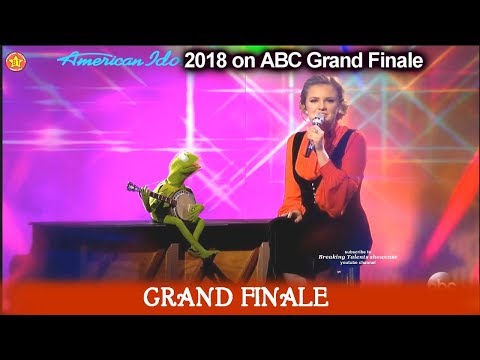 Maddie Poppe  and Kermit the Frog duet “Rainbow Connection” American Idol 2018  Grand Finale