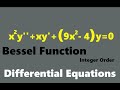 Bessel Function x^2y''+xy'+(9x^2-4)y=0. Bessel Function of the Second kind.
