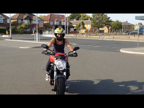 Ducati monster 821 girl rider