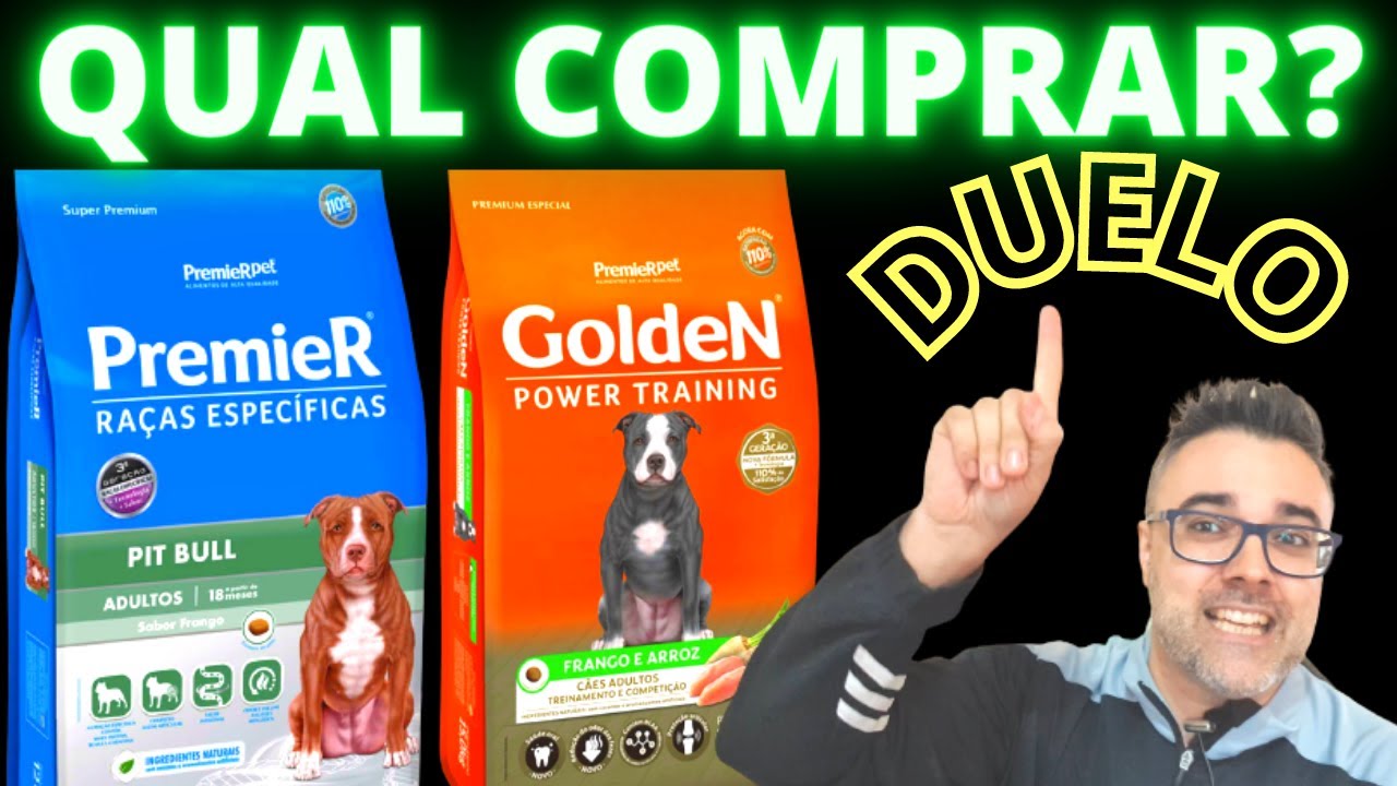 Ração GOLDEN POWER TRAINING vs PREMIER PITBULL - PREMIER é muito melhor que a GOLDEN Comparativo!