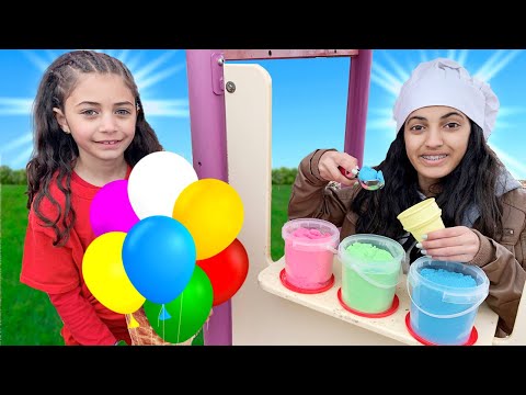 Hadil Play Selling SAND Ice Cream Toy Shop