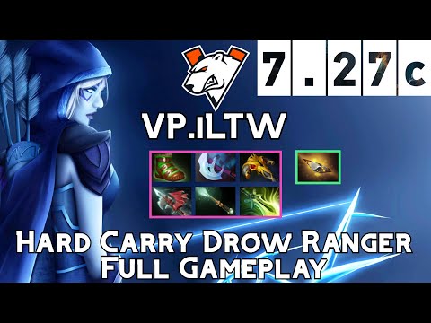 Drow Ranger | VP.iLTW | Hard Carry Drow Ranger Full Gameplay | 7.27c Full Gameplay