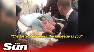 Prince William shares a moment with Christchurch survivor (age 5)