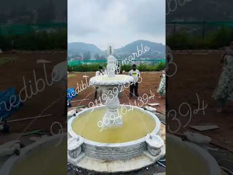 White Marble Garden Fountain
