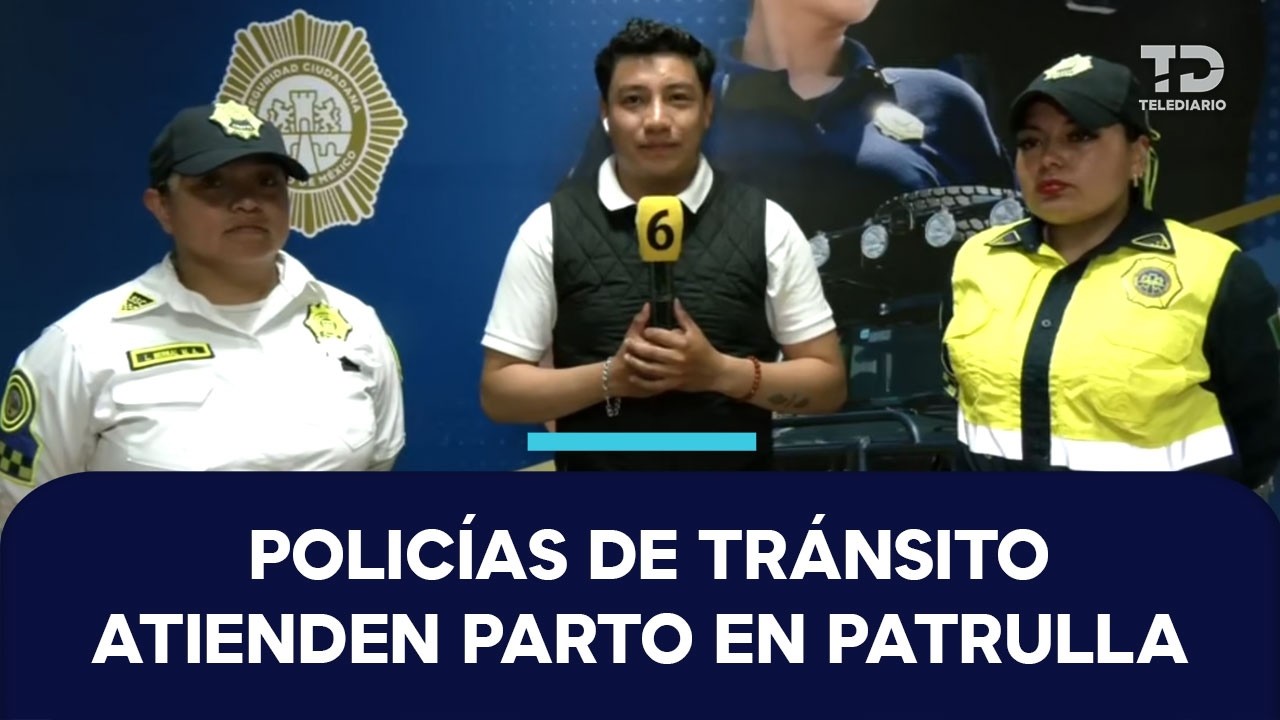 Policías auxilian a mujer en labor de parto y reciben al bebé en una patrulla en la Miguel Hidalgo