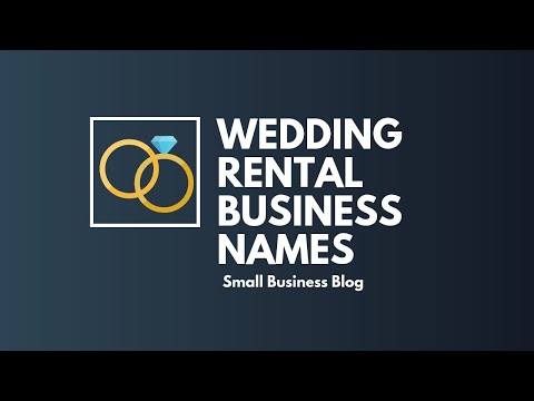 , title : 'Best Wedding Rental Business Names'