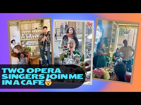 TWO OPERA SINGERS JOIN ME IN A CAFÉ IN LONDON🤯🤯 #classicalmusic #piano #opera  #publicreaction