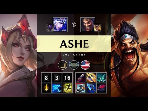 Ashe ADC vs Draven - NA Challenger Patch 25.21