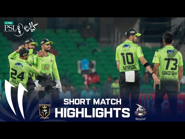 Short Highlights | Lahore Qalandars VS Hyderabad Kingsmen | English | Match 01 | HBL PSL 11 | MZB1K