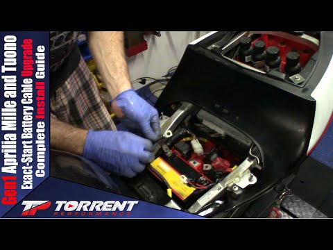 Aprilia Mille And Tuono Exact Start Battery Cable Upgrade