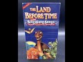 Opening Closing To The Land Before Time More Sing Along Songs 1999 VHS