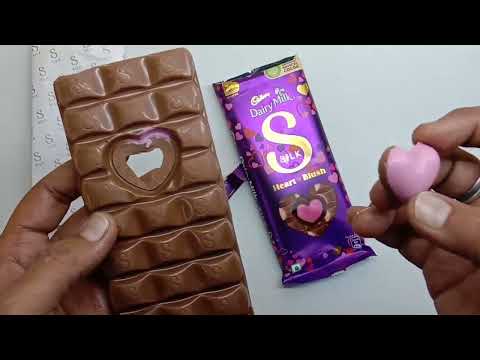 Cadbury Dairy Milk Silk Valentine Heart Blush Chocolate Bar, 150 g. dairy milk silk heart pop