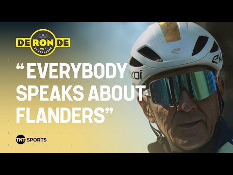 Three-time Tour of Flanders winner Johan Museeuw takes on the famous cobbled sectors 🧱