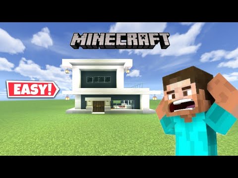 Minecraft Simple modern House tutorial | NAYAN #9