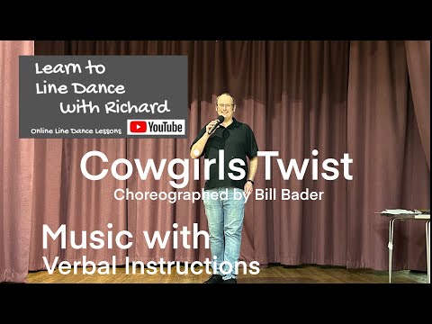ABSOLUTE BEGINNER LINE DANCE LESSON 27 - Cowgirls Twist - Part 2 - Music with verbal instruction