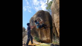 Video thumbnail de Santi's Move, 7A+. La Pedriza