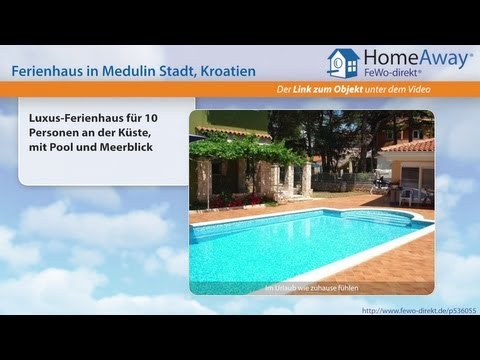 Istrien: Luxus-Ferienhaus für 10 Personen an der Küste, mit Pool und - FeWo-direkt.de Video