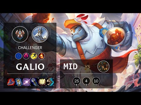 Galio Mid vs Cassiopeia - EUW Challenger Patch 10.21