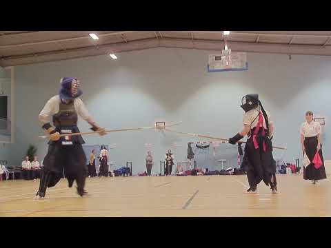 Naginata Goodwill 2018 1er 3e Dan  ML Gobel (Germany) vs J Bloch (France)