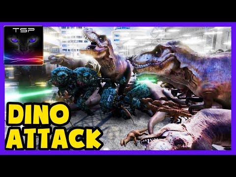 Ultimate Epic Battle Simulator ► 21000 Dinosaurs Attack on City (T-REX + Velociraptors)