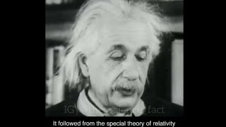 Einstein speech on special theory of relativity ol