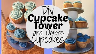 making a cupcake stand out of wood