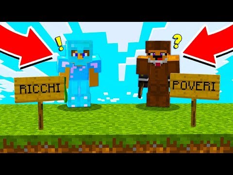 ACCOUNT 200 EURO contro ACCOUNT 0 EURO su MINECRAFT ITA!