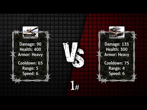 Red Alert 2: YR - Rhino vs Tesla [Battle] #1