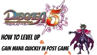 Disgaea 5 Leveling Guide  ► How To Level Up Fast In Post Game W/ Martial Training