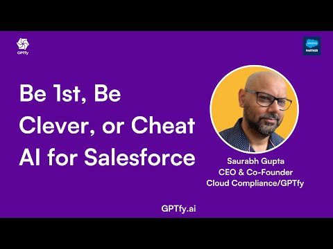 Be 1st, Be Clever, or Cheat - AI for Salesforce
