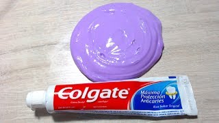Como hacer Slime con PASTA DENTAL - Probando recetas de Slime