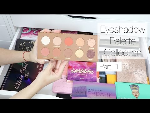 Makeup Collection + Storage | Eyeshadow Palettes