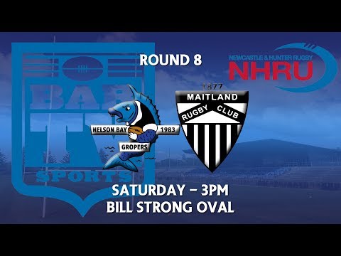 2018 NHRU Round 8 Premier 1 - Nelson Bay Gropers v Maitland