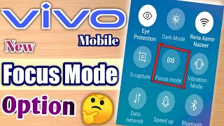 Vivo mobile new focus mode option || how to use focus mode on new vivo mobile phone