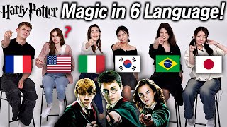 Harry potter MAGIC Spell Pronunciation Difference! (Brazil,France,Italy,Korea,Japan,USA)