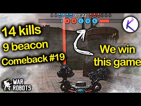 14 kills 9 beacon Seraph Revenant Skyros Minos Titan war robots gameplay WR Robot great comeback #19