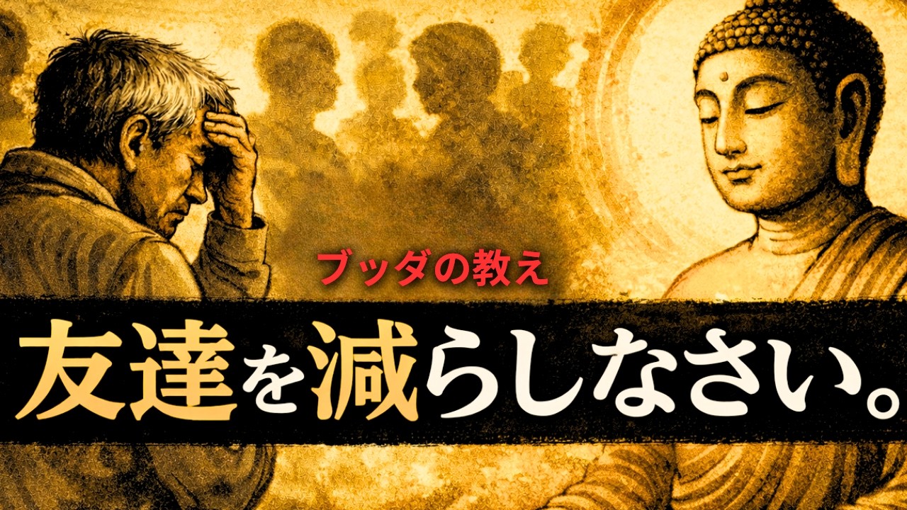 【逆転の発想】友達を減らしなさい。それが最強の選択です | ご縁がもたらす老後の最高人生 | ブッダの教え