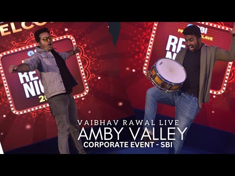 vaibhav rawal CORPORATE GIG FOR SBI AT AMBY VALLEY