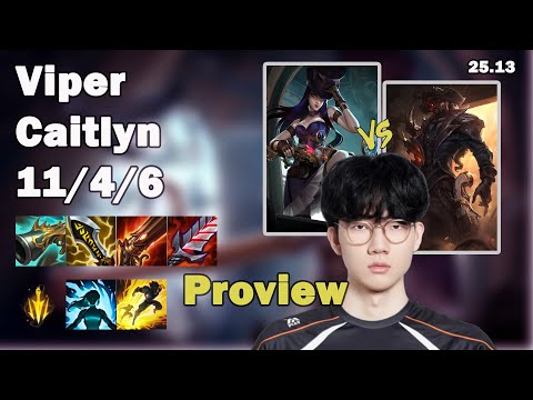 Viper Caitlyn Proview | Korean Challenger | Patch 25.13