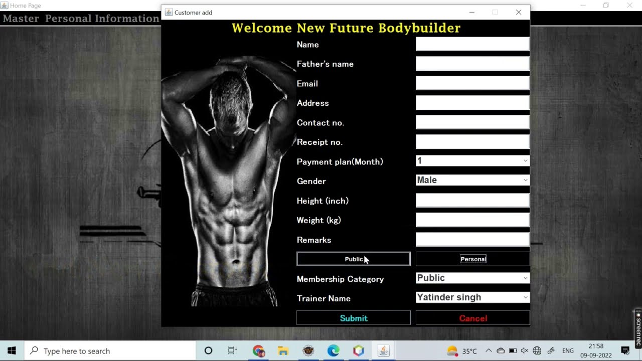Gym Management System Project Using Java 2026