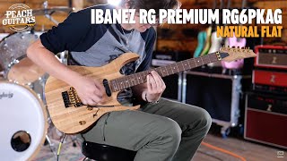 Video thumbnail for No Talking...Just Tones | Ibanez RG Premium | RG6PKAG - Natural Flat by Peach Guitars