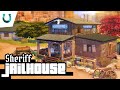 I Built Retired Sheriff JAILHOUSE With The Sims 4 Horse Ranch NO CC Sims 4 Speed Build