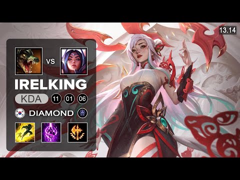 Irelking vs Renekton Top - KR Diamond - Patch 13.14 Season 13