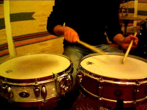 GRETSCH Max Roach versus SLINGERLAND Buddy Rich snare drum